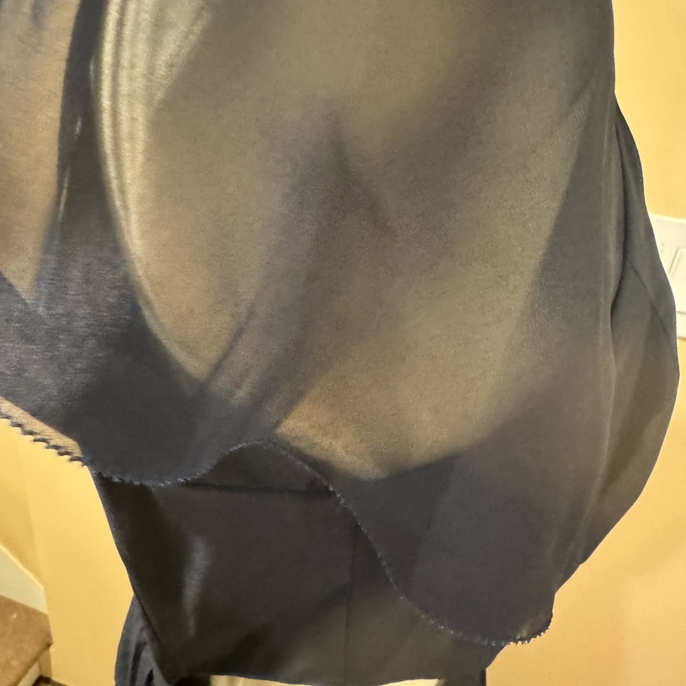 Joie Navy Multicolor Pleated Midi Dress - Picture 6 of 14